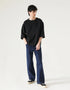 HALF SLEEVES CREW NECK SWEATSHIRT